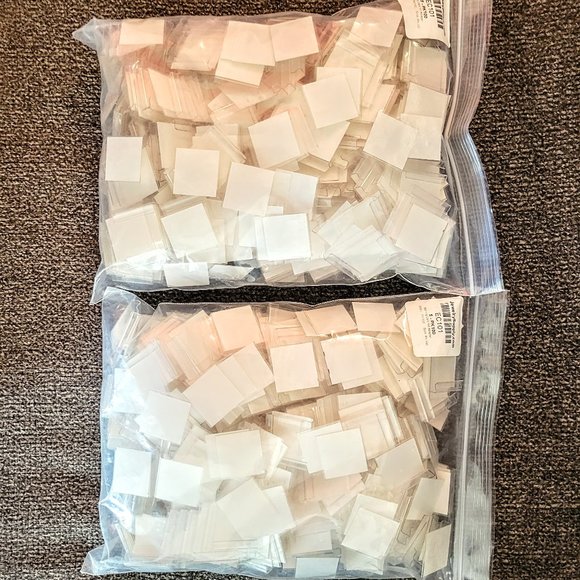 **Brand New** Self-Adhesive Earring Card Adapter 1x1 (100-Pcs) - Picture 1 of 3